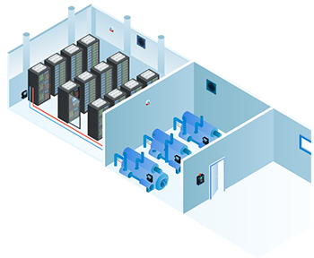 Typical data centers system diagram