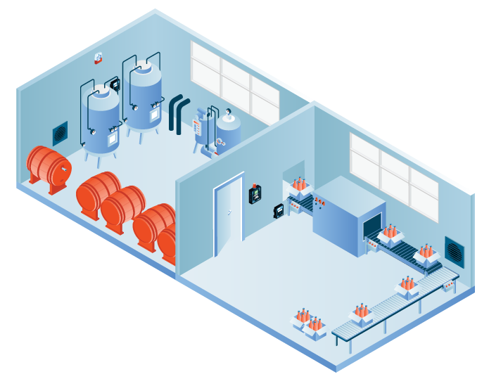 Typical wineries system diagram